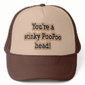 STINKY POO POO HEAD hats by tuffshops STINKY POO POO HEAD hats