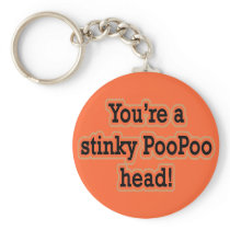 STINKY POO POO HEAD KEY CHAIN