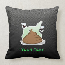 Stinky Poo; Sleek Throw Pillows