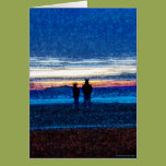 Stippled Sunset Card
