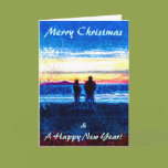 Stippled Sunset Christmas Card