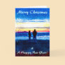 Stippled Sunset Christmas Card