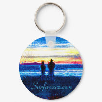 Stippled Sunset keychains