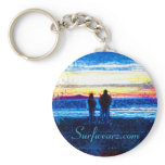Stippled Sunset Key Chain