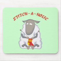 Stitch-a-holic Knitter mousepads