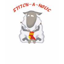 Stitch-a-holic Knitter T-shirt by giftgasms Stitch-a-holic Knitter T-shirt