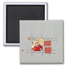 stitch and time photo magnet magnet