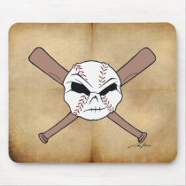 "Stitch" Ball and Cross bats mousepads