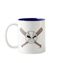 "Stitch" Ball and Cross bats mugs