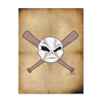 "Stitch" Ball and Cross bats Postcards