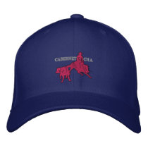 Stitch Cabernet CHA Bleu Casquette Rose embroidered hats by Cabernetboutique Stitch Cabernet CHA Bleu Casquette Rose embroidered hats