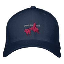 Stitch Cabernet CHA Bleu Marine Casquette Rose embroidered hats by Cabernetboutique Stitch Cabernet CHA Bleu Marine Casquette Rose embroidered hats