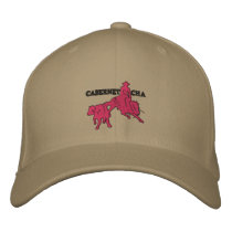 Stitch Cabernet CHA Kaki Casquette Rose embroidered hats by Cabernetboutique Stitch Cabernet CHA Kaki Casquette Rose embroidered hats