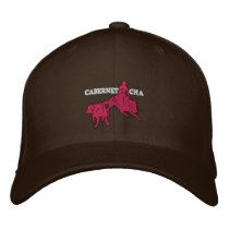Stitch Cabernet CHA Marron Casquette Rose embroidered hats by Cabernetboutique Stitch Cabernet CHA Marron Casquette Rose embroidered hats