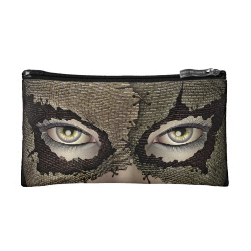 Stitched Burlap Sack Mask Female Face Cosmetics Bags