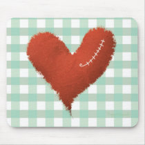Stitched heart broken heart tragedy red love poem mousepads by Rupydetequila Stitched heart broken heart tragedy red love poem mousepads
