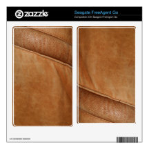 Stitched Leather-look Seagate HD Drive Skin FreeAgent Go Skins