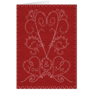 Stitched Valentine Cards