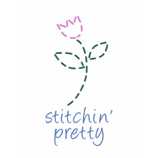 Stitchin Pretty with Flower Shirt shirt