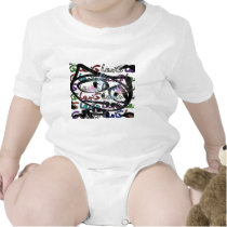 Stitchlip on Levi G. Tag  White Pattern in COLOR Baby Creeper