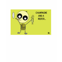 STIX- Champagne and a Reefer Mens T-Shirt