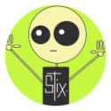 STIX: STIX GUY stickers by EXIT24 STIX: STIX GUY stickers