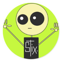 STIX: STIX GUY stickers by EXIT24 STIX: STIX GUY stickers
