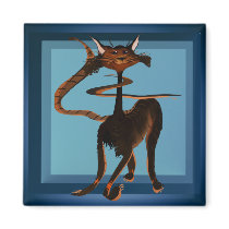 Stlylin' Brown Cat Magnet magnets
