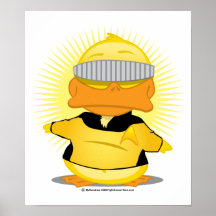 STNG Gold Shirt Duck Visor Print