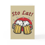 Sto Lat Beer Mugs Card