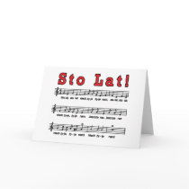 Sto Lat! Song Greeting Cards