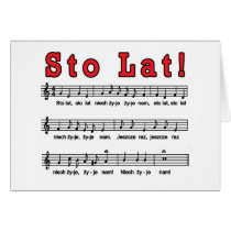 Sto Lat! Song cards