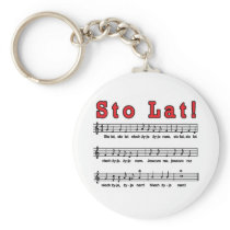 Sto Lat! Song Keychain keychains