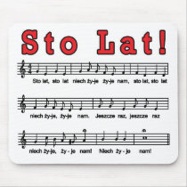 Sto Lat! Song Mousepad mousepads
