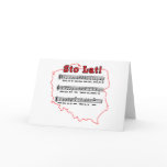 Sto Lat! Song Polish Map cards