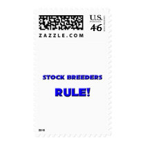 Stock Breeders Rule! postage