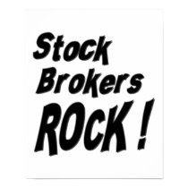 Stock Brokers Rock! Poster Print by TShirtDotCom Stock Brokers Rock! Poster Print