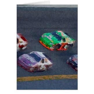 Stock Cars 4 Greeting Card