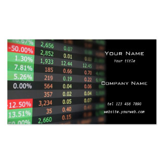 Stock Market Business Cards &amp; Templates | Zazzle