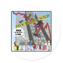 Stock Market Crash Stocks gone Wild Sticker by burntright Stock Market Crash Stocks gone Wild Sticker