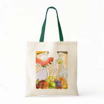 Stock market organic products tote bags
