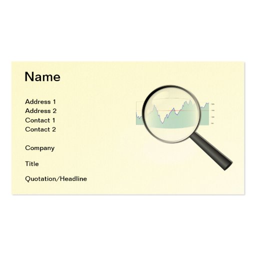 Stock market research Business Card