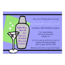 Stock the bar shower invitation