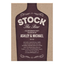 Stock the Bar Shower Invitations