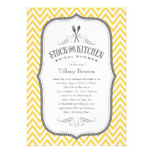 Stock the Kitchen Bridal Shower Invitations