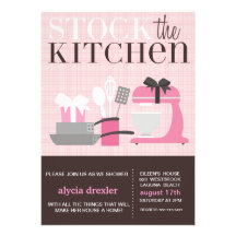 Stock the Kitchen Personalized Invitation