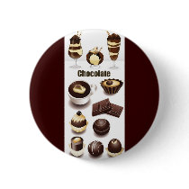 Stock Vectors - Chocolate Pinback Button