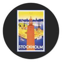 Stockholm Round Stickers