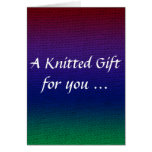 Stockinette Rainbow Card