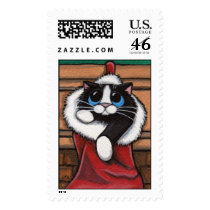 Stocking Filler - Festive Cat Postage